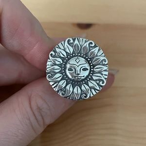 Incredibly Rare, Retired 925 Sterling Silver My Sunshine James Avery Ring Size 7